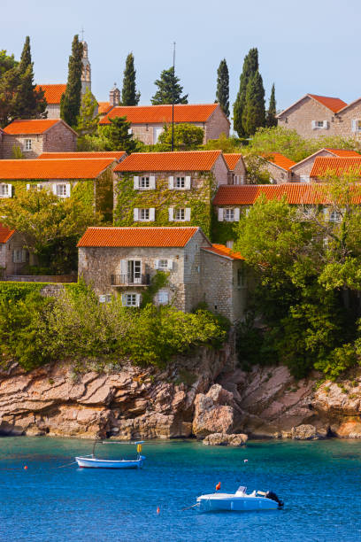 istock Island Sveti Stefan - Montenegro 1302712596