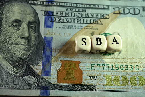 close up shot of sba loan theme