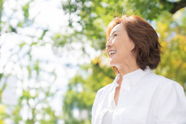 istock senior age woman , smile 1302720526