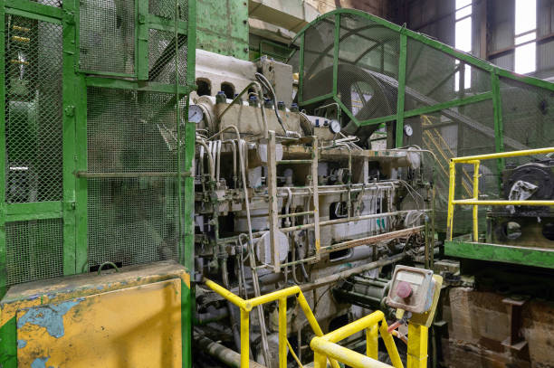 istock Old stone crusher. Jaw crusher for crushing ore 1302721934