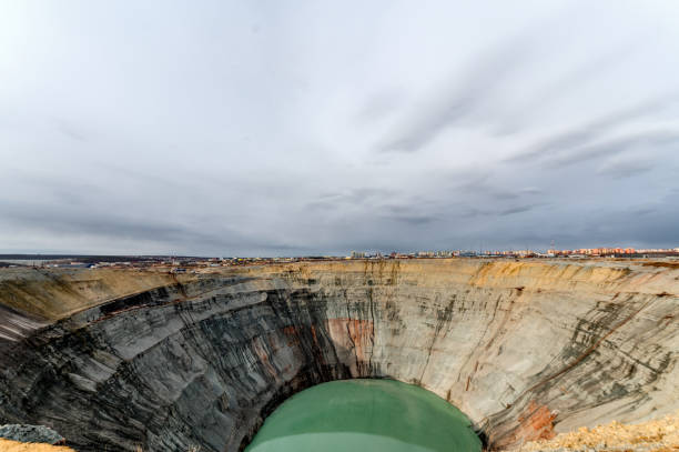 istock A non-operational diamond mine. Kimberlite pipe, Mirny Yakutia 1302722547