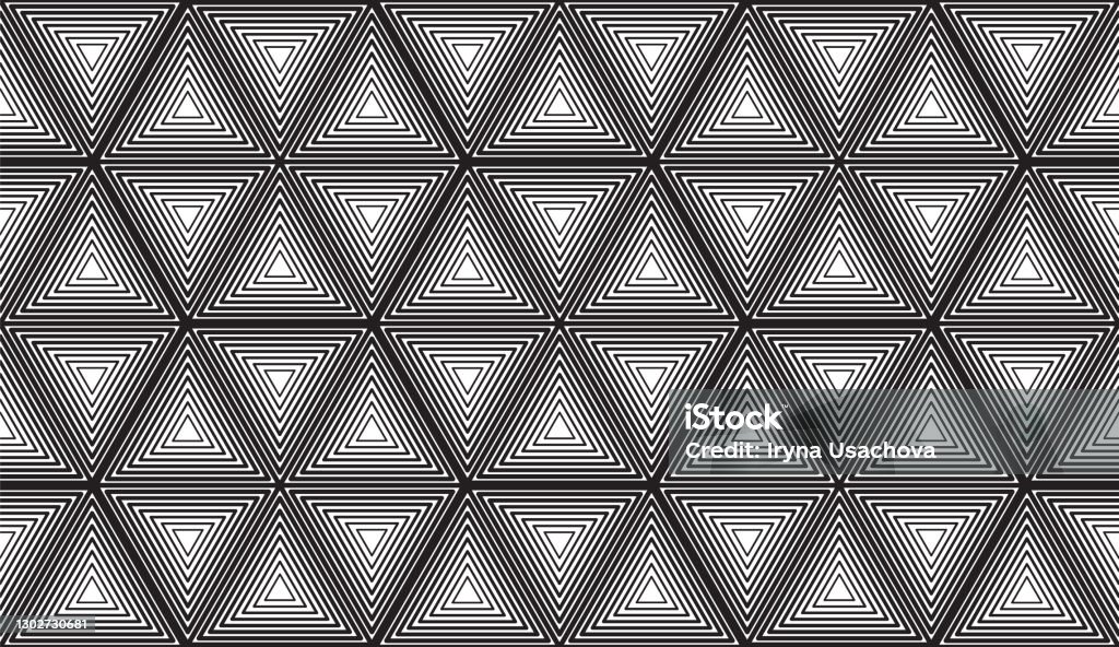 premium vector | geometric 3d lines abstract seamless... Vector Seamless Geometric Pattern With Lines Stock Illustration ...