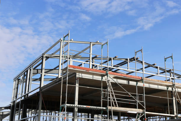 istock Commercial building, trade hall under construction 1302743667