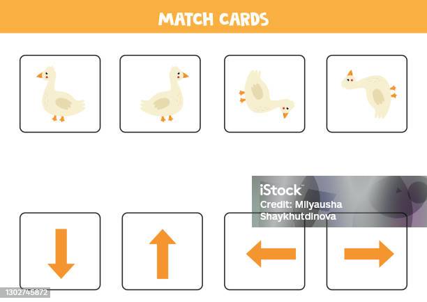 Match Orientation Arrows And Cute Cartoon Duck Stock Illustration - Download Image Now - Activity, Agriculture, Animal - iStock match-orientation-arrows-and-cute-cartoon-duck-stock-illustration-download-image-now-activity-agriculture-animal-istock