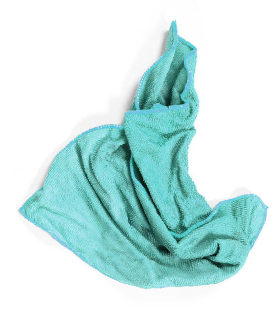 istock Dirty cloth isolated on a white background 1302746140