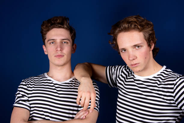 istock Two young attractive guys. Friendship and relationships. 1302748376