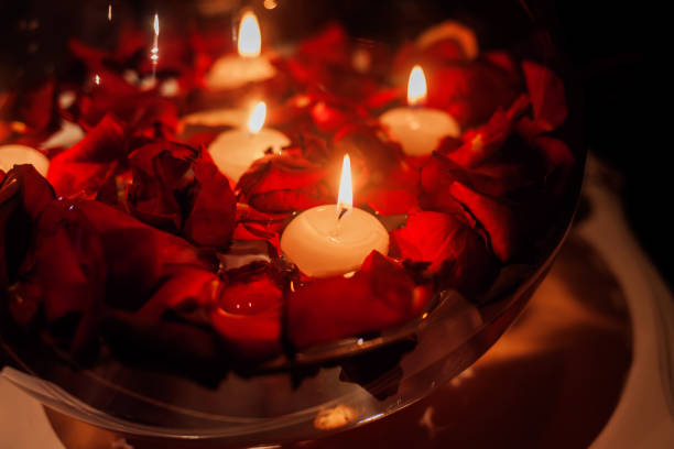 istock red roses and candles 1302758900