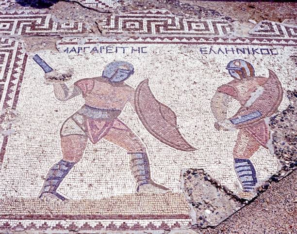 istock Gladiators mosaic, Kourion, Cyprus. 1302759112