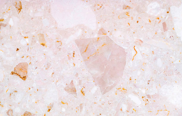 istock Terrazzo floor texture background. A sort of marble pink stone texture. 1302773649
