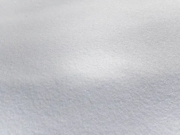 Photo of Background texture of white fresh snow sparkling in the sun