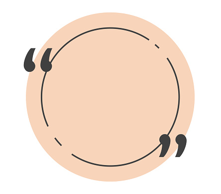 Text Quotes Rounded Citation Quotation Message Round Quotes Comment Message Circle Shaped ...