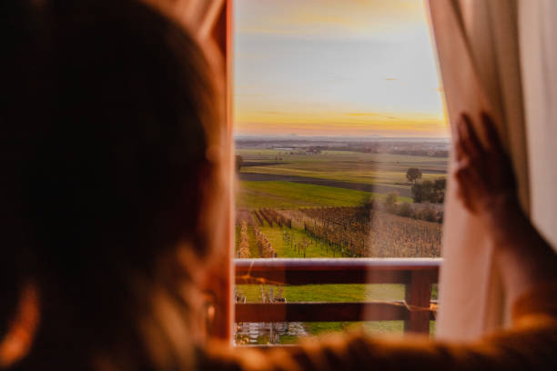 istock Young woman in isolation at home 1302782066