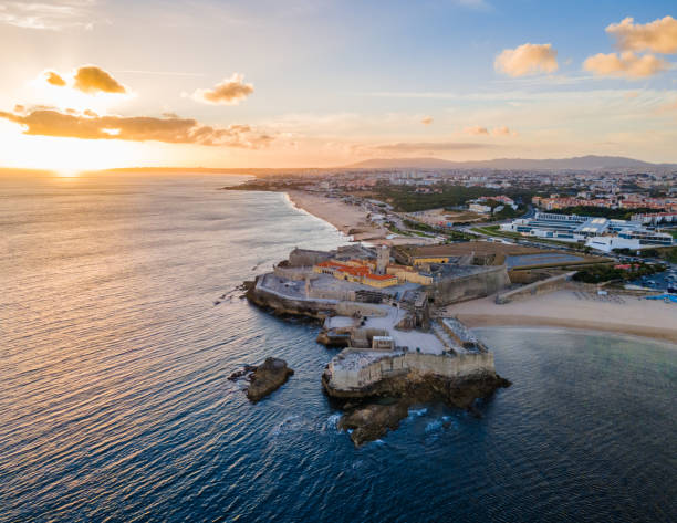 istock Sao Juliao da Barra fort at Carcavelos beach 1302782780