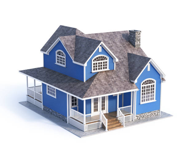 istock House on a white background. 3d illustration 1302785337