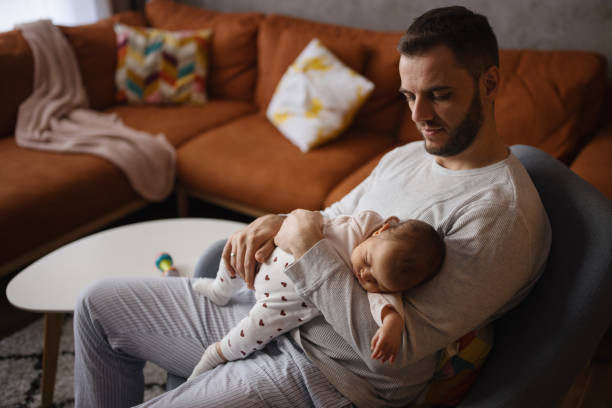 istock Single dad bonding with his baby daughter 1302785491