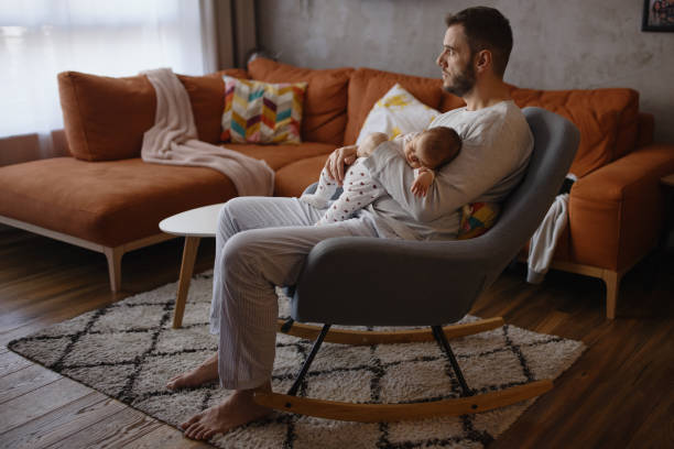 istock Single dad bonding with his baby daughter 1302785494