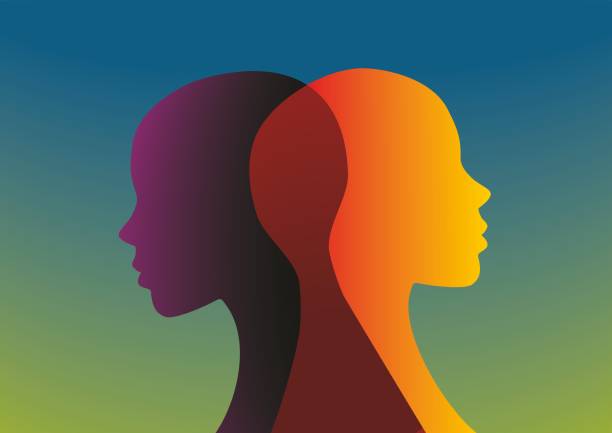 illustrations, cliparts, dessins animés et icônes de humeur dans la vie. illustration vectorielle. - syndrome bipolaire