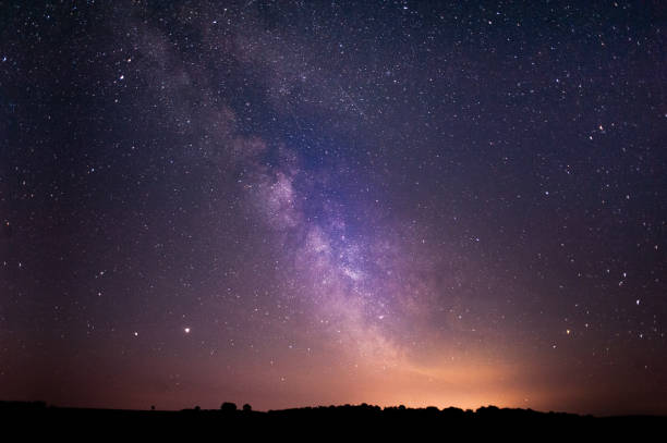 Exmoor Milky Way stock photo