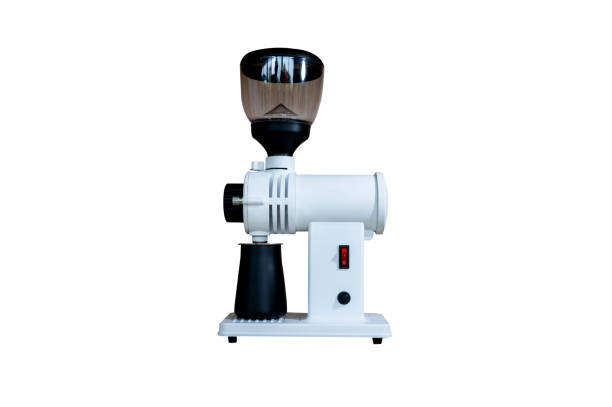 istock Mini espresso coffee machine  isolated on white background. Coffee maker on a white background. 1302801761