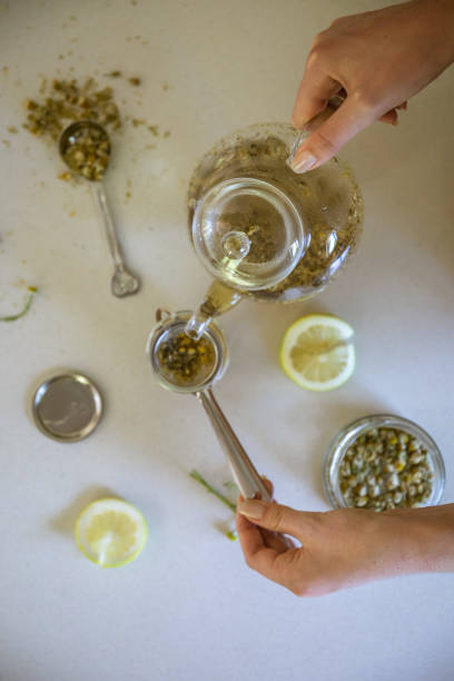 istock Portrait shot of camomile tea 1302803444