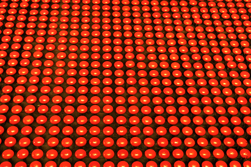 Red Bottern Group Of Red Button Panel Background Circular Red Bottom Pattern ...