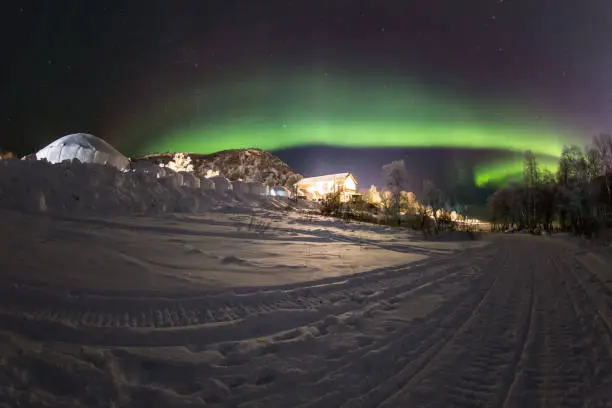 Norway - Aurora Borealis - Northern Lights - Snow Hotel Kirkenes