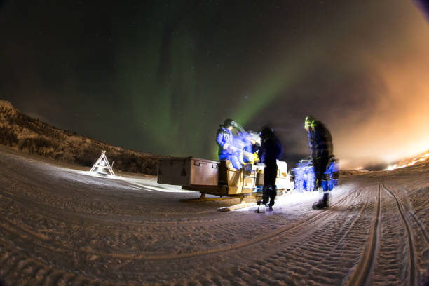 istock Norway - Northern Lights - Aurora Borealis - Snow Hotel - Winter 1302807399