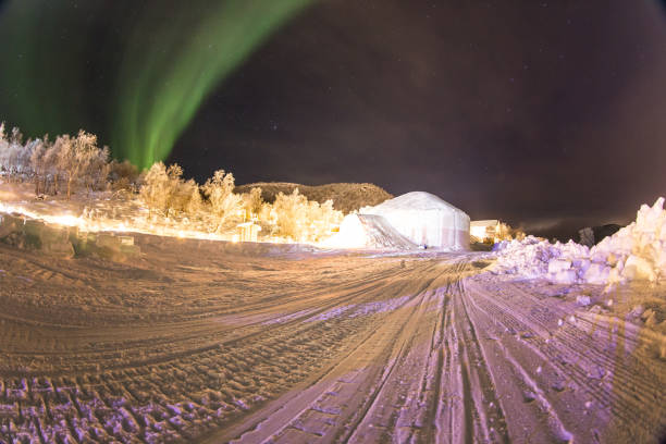 istock Norway - Northern Lights - Aurora Borealis - Snow Hotel - Winter 1302807720