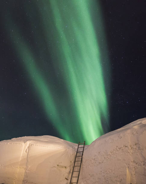 istock Norway - Northern Lights - Aurora Borealis - Snow Hotel - Winter 1302807746