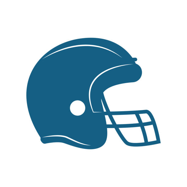 축구 선수의 헬멧 - sports helmet face mask vector sports equipment stock illustrations