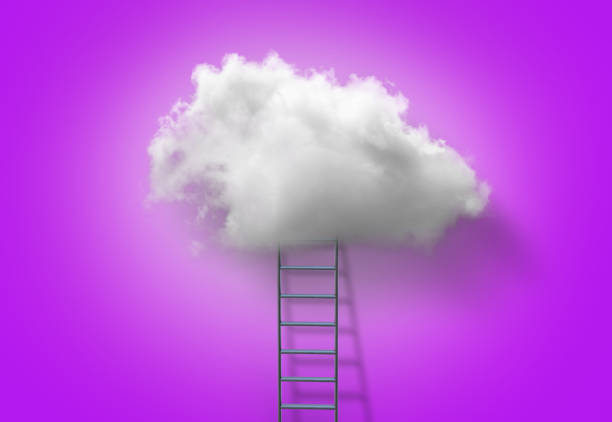 istock Ladder to the clouds 1302816261