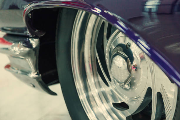 istock Car wheel on the car - close-up. tire 1302817451