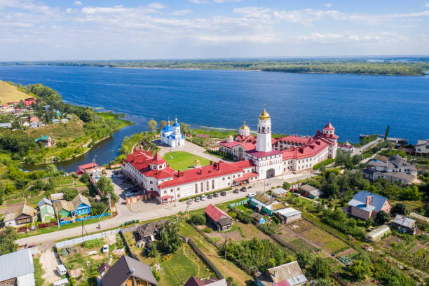 Vinnovka Monastery Aerial stock photo