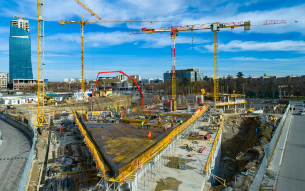 istock Crane site in the city 1302823635