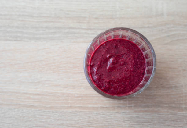 istock Blueberry cocktail (smoothie) in a glass 1302824812