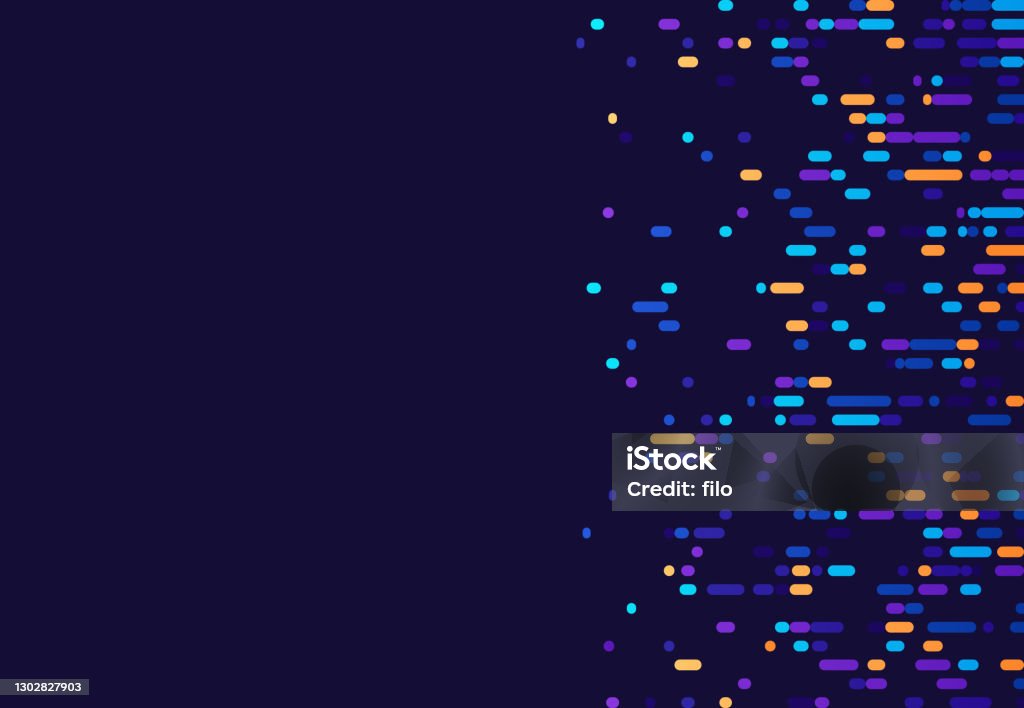 Chromosom DNA Daten Abstrakter Hintergrund - Lizenzfrei Bildhintergrund Vektorgrafik