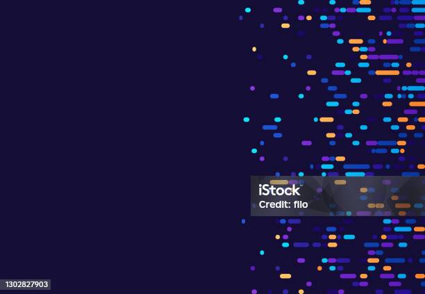 Chromosome Dna Data Abstract Background Stock Illustration - Download Image Now - Backgrounds, Data, Pattern
