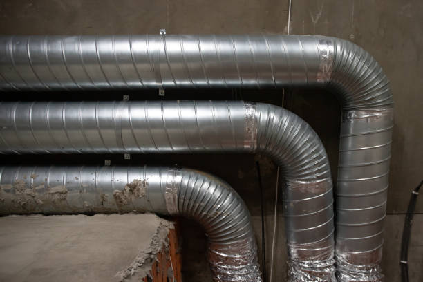 istock duct ventilation pipes are installed on the ceiling without people 1302829463