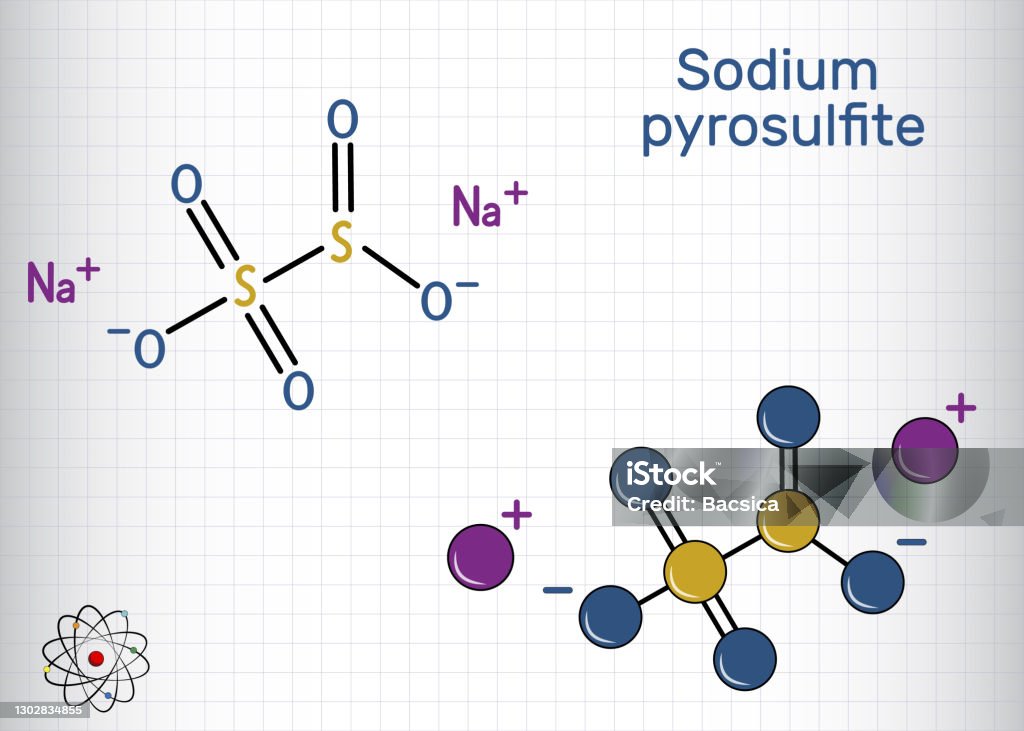 Metabisolfito Di Sodio Pirosolfuro Di Sodio Molecola Di Disolfuro Di