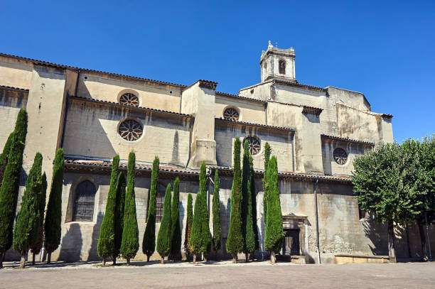 istock The building with the clock tower in Montelimar 1302839240