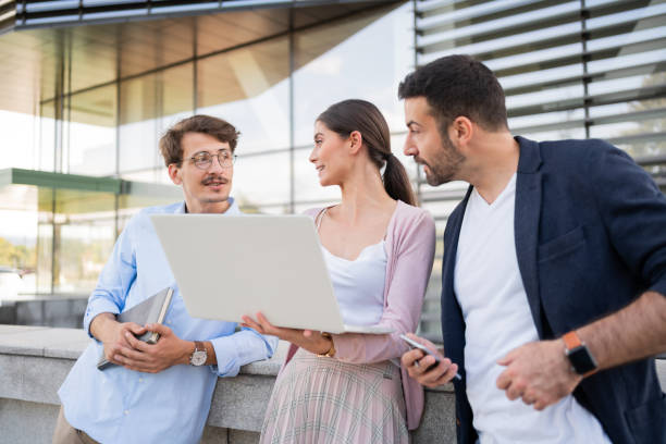 istock Chatting and working together on a laptop 1302844680