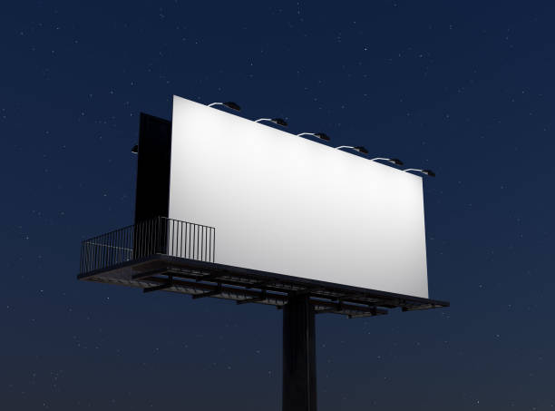 istock street billboard illuminated with spotlights 1302844723