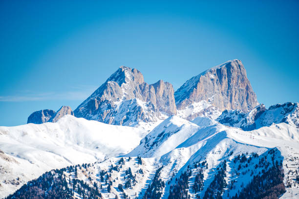 istock Winter landscape in Dolomites Mountains 1302845930