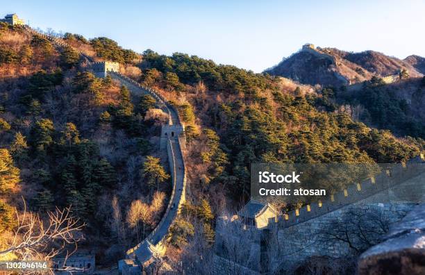 He Great Wall Of China At Mutianyu Section Huairou County Beijing Municipality Peoples Republic Of China Stock Photo - Download Image Now