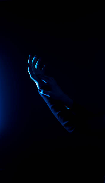 istock Mysterious woman silhouette. 1302846496