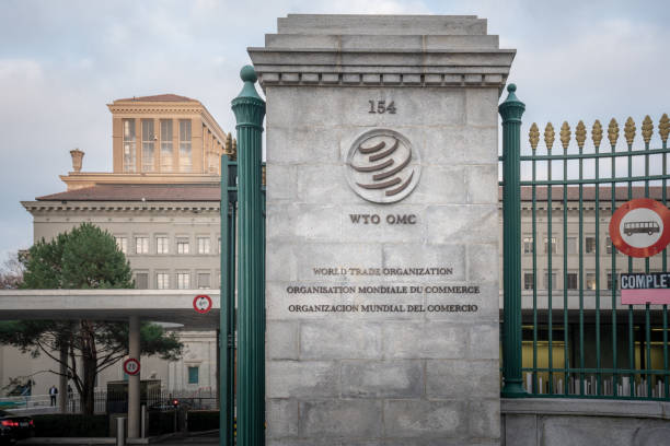 World Trade Organization (WTO) Headquarters - Geneva, Switzerland Geneva, Switzerland - December 03, 2019: World Trade Organization (WTO) Headquarters - Geneva, Switzerland upper midtown manhattan stock pictures, royalty-free photos & images