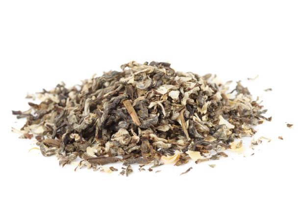 istock Jasmine oolong Chinese tea  isolated on white 1302852980