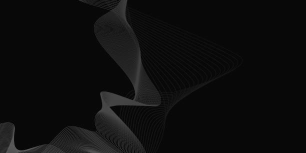 istock Stylish wavy shapes for your design. Abstract trendy background of flow white waves. Random light shapes. Vector illustration. 1302853099
