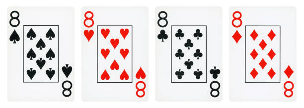 istock Set of Eight playing cards - isolated 1302855337