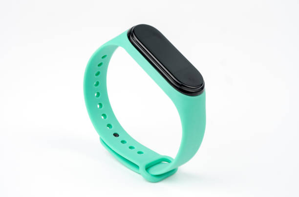 istock smart fitness bracelet with colored strap isolated on white background 1302858545